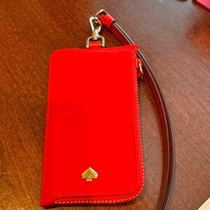 Kate Spade Red Lanyard